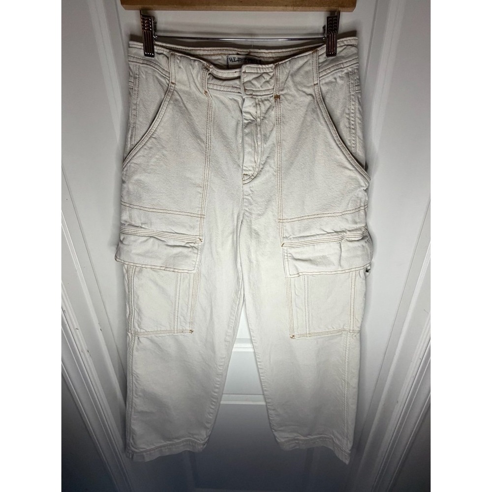 Free People Judd Baggy Carpenter Light Wash Denim Jeans Sz Women's 26x26 NWOT